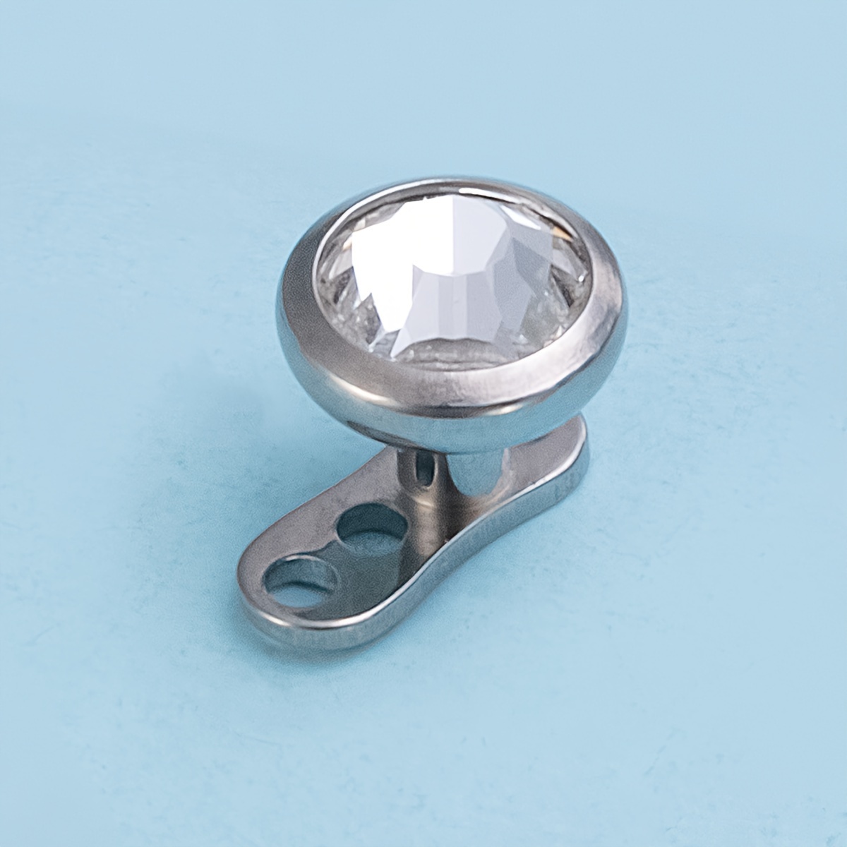 G23 Titanium Dermal Piercings with Synthetic Zirconia